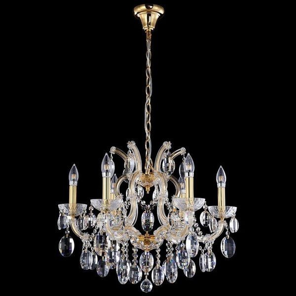 Люстра Crystal Lux HOLLYWOOD SP6 GOLD