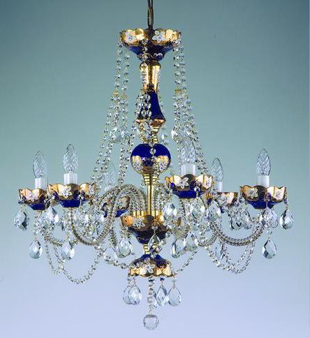 Люстра хрустальная Artglass VENDULA VI. BLUE/GREEN A2516400