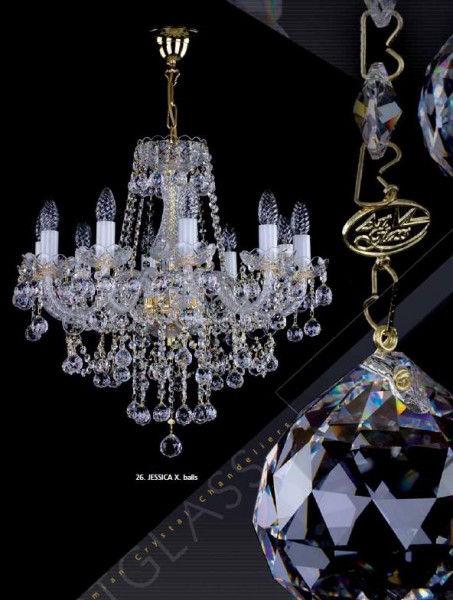 Люстра хрустальная Artglass JESSICA X. BALLS CE A2516377