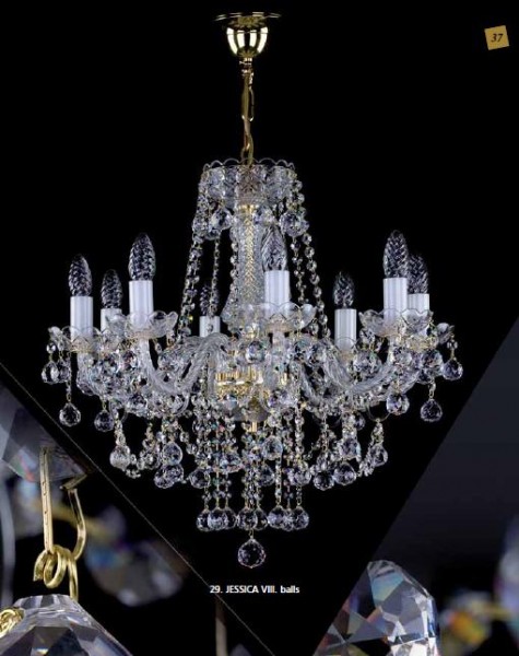 Люстра хрустальная Artglass JESSICA VIII. BALLS CE A2516376