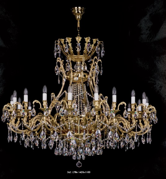Люстра хрустальная Artglass LYRA 1420x1100 CE A2526552