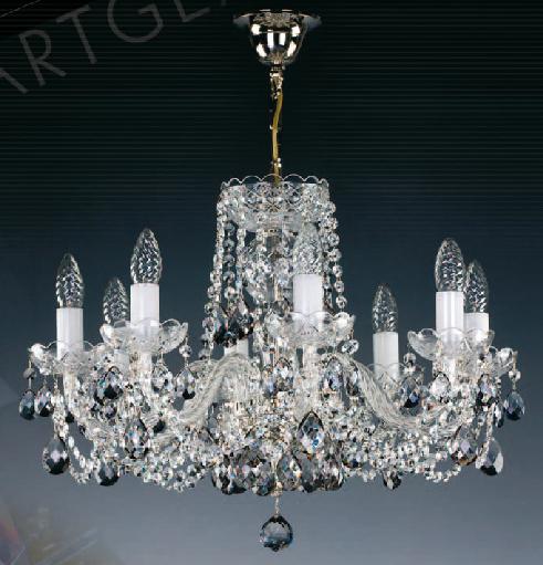 Люстра хрустальная Artglass TATANA VIII. NICKEL CL color A2512875
