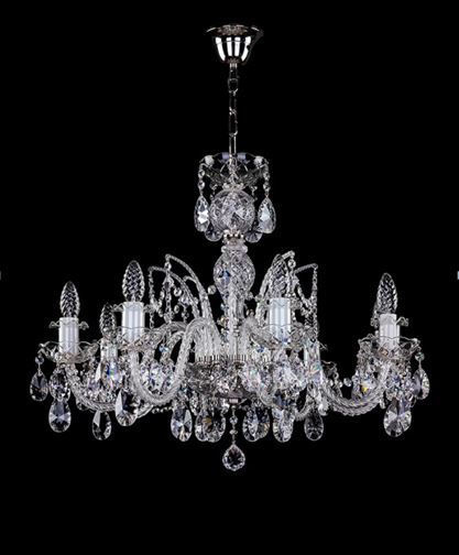 Люстра Хрустальная Artglass ALMA VIII. nickel CE A2556603