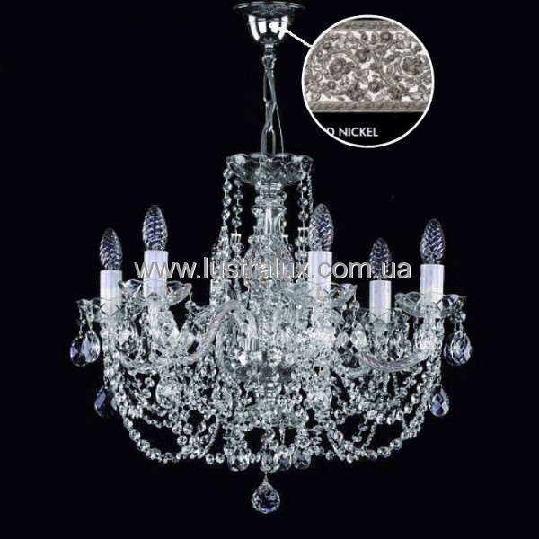 Люстра хрустальная Artglass ANDULA VI. SHORT - ARMS 160 NICKEL CL A2553004