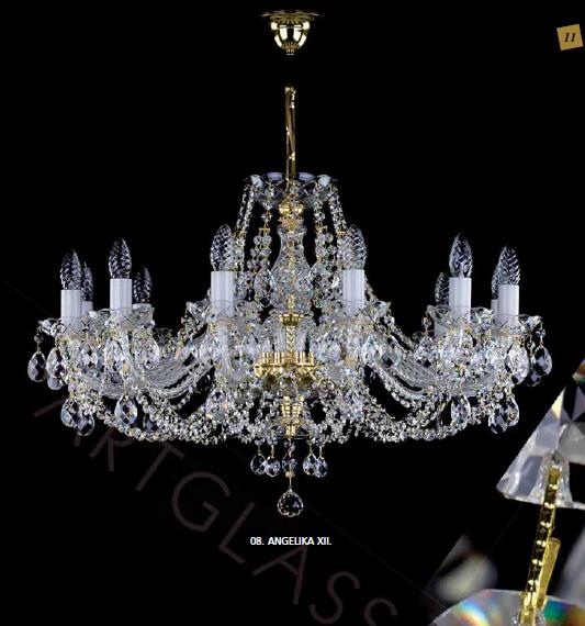 Люстра хрустальная Artglass ANGELIKA XII. CL A2513870