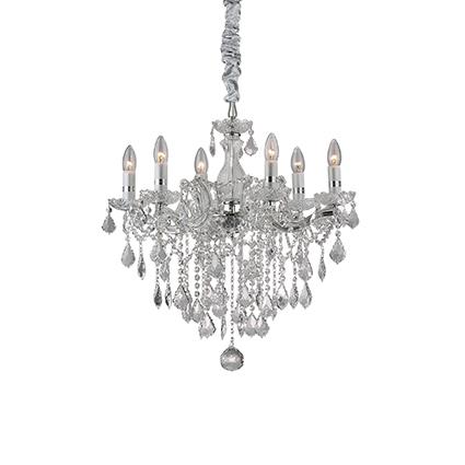 Люстра Ideal Lux FLORIAN SP6 CROMO 035628