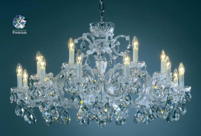 Хрустальная люстра Preciosa (серебро) AM 5235/00/018 14 5235 018 06 11 00 70