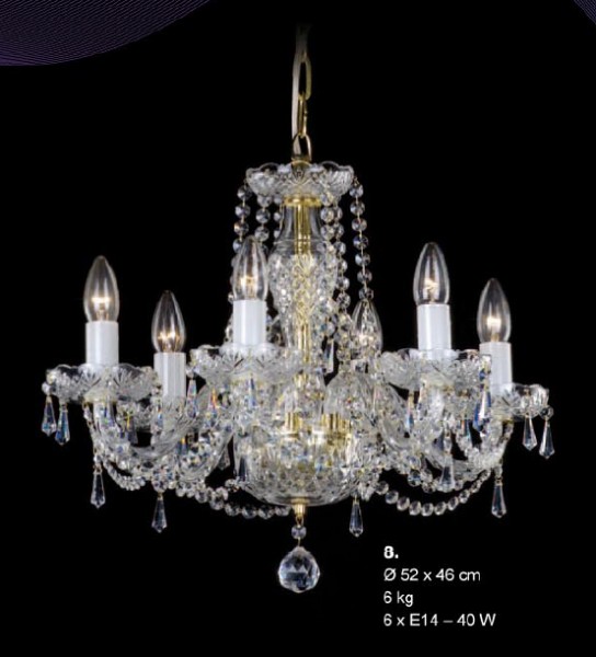 Люстра хрустальная Preciosa AU 3326/01/006 12 3326 006 07 11 01 40