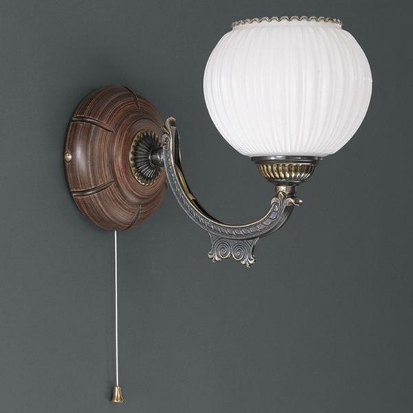 Бра Reccagni Angelo A. 8950/1 BRONZO SF. BIANCO