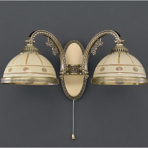 Бра Reccagni Angelo A. 7004/2 A. 7004/2 BRONZO ARTE CREMA CLASSICO