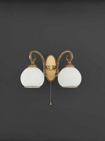 Бра Reccagni Angelo A. 8400/2 BRONZO ARTE BIANCO