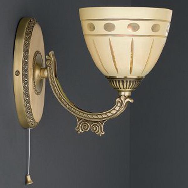 Бра Reccagni Angelo A. 7054/1 A. 7054/1 BRONZO ARTE CREMA CLASSICO