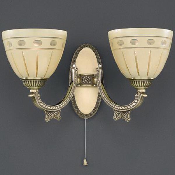 Бра Reccagni Angelo A. 7054/2 A. 7054/2 BRONZO ARTE CREMA CLASSICO