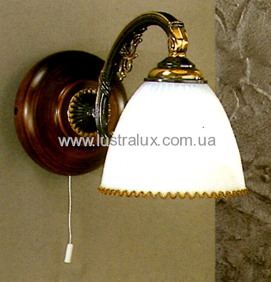 Бра RECCAGNI ANGELO A. 3800/1 BRONZO SF. VETRO BL.