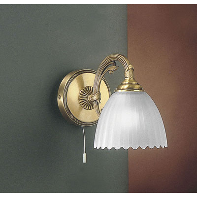 Бра RECCAGNI ANGELO A. 3520/1 BRONZO ARTE VETRO SATIN