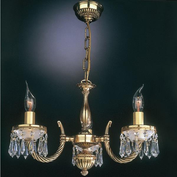 Люстра RECCAGNI ANGELO L. 4751/3 L. 4751/3 ORO FRANCESE CRISTALLI TRASPERENTE