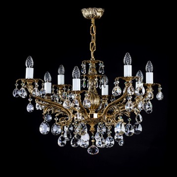 Люстра Artglass ETELA VIII. BRASS ANTIQUE CE A2535755