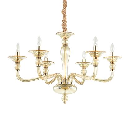 Люстра Ideal Lux DANIELI SP6 AMBRA (159942)