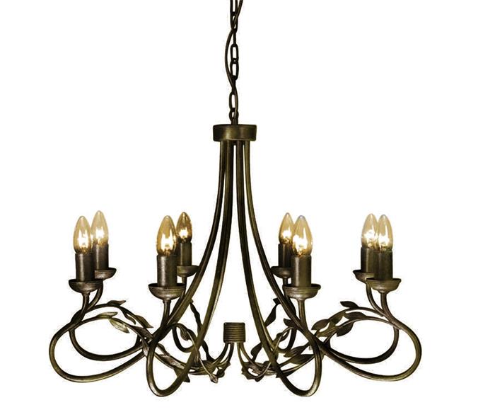 Люстра Olivia Elstead OV8-BLK-GOLD