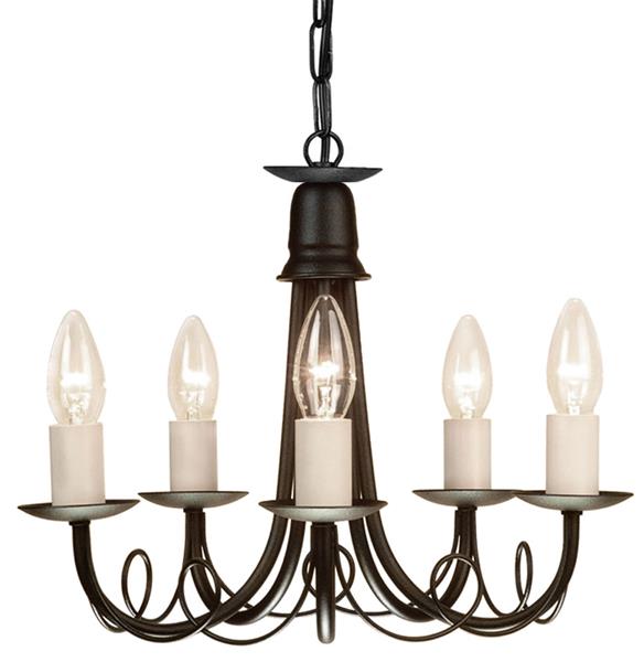 Люстра Minster Elstead MN5-BLK-GOLD