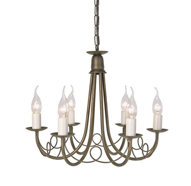 Люстра Minster Elstead MN6-BLK-GOLD