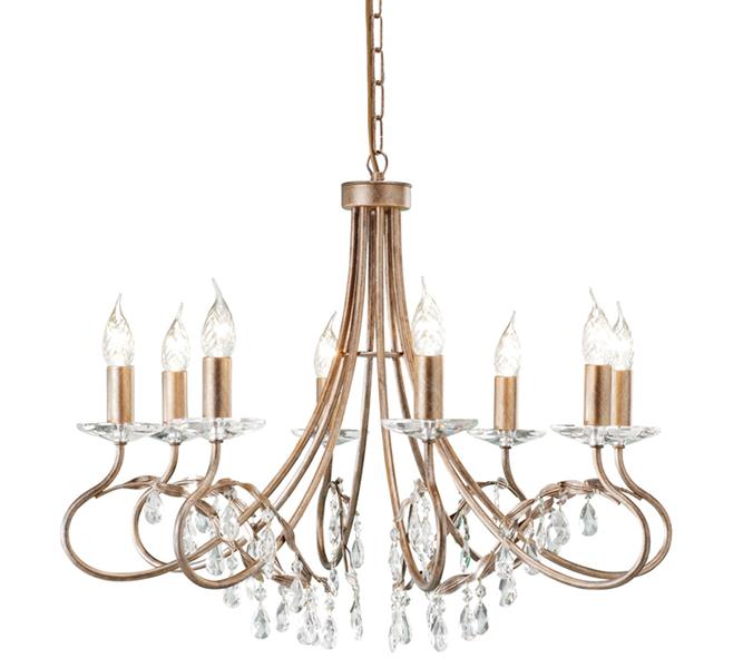 Люстра Elstead CHRISTINA CRT8-SILVER-GOLD