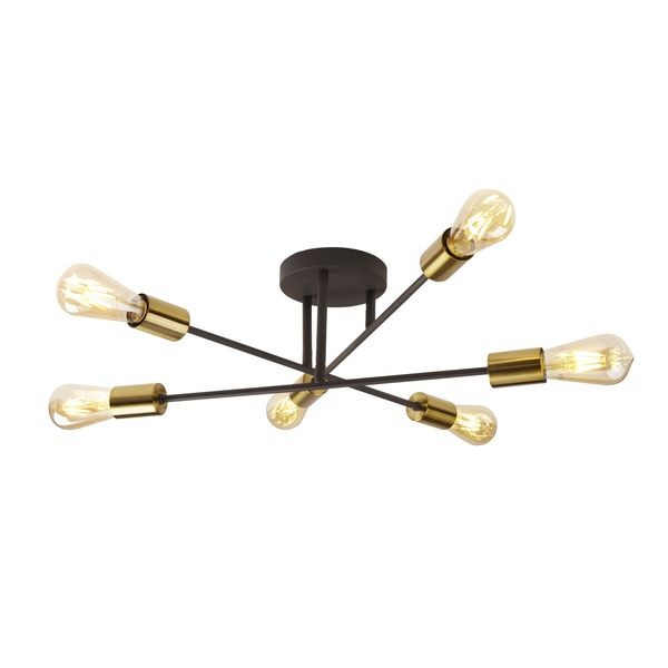 Люстра Searchlight ARMSTRONG 8046-6BK