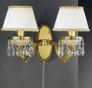 Бра Reccagni Angelo A. 6500/2 A. 6500/2 ORO FRANCESE ORIENTE PLISSE + TRASP.