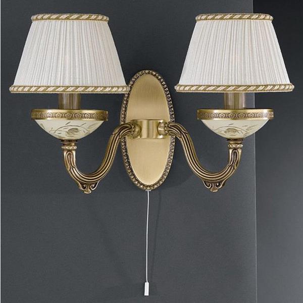 Бра Reccagni Angelo A. 6422/2 A. 6422/2 BRONZO ARTE ROSE PLISSE