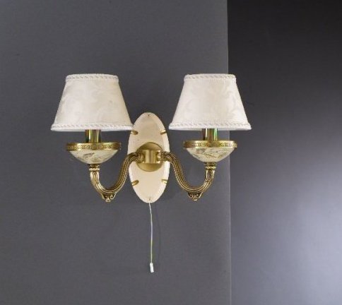 Бра Reccagni Angelo A. 6618/2 BRONZO ARTE ROSE DAMASCATO