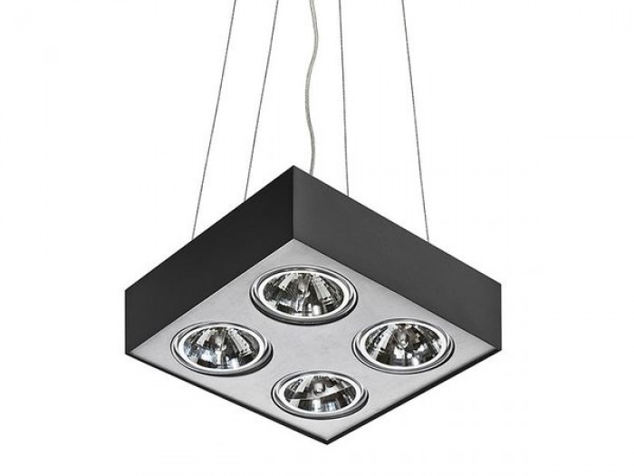 Подвесной светильник Azzardo Paulo 4 Pendant (GM5400-230V BK/ALU LED 7W WITH DIM) AZ1916