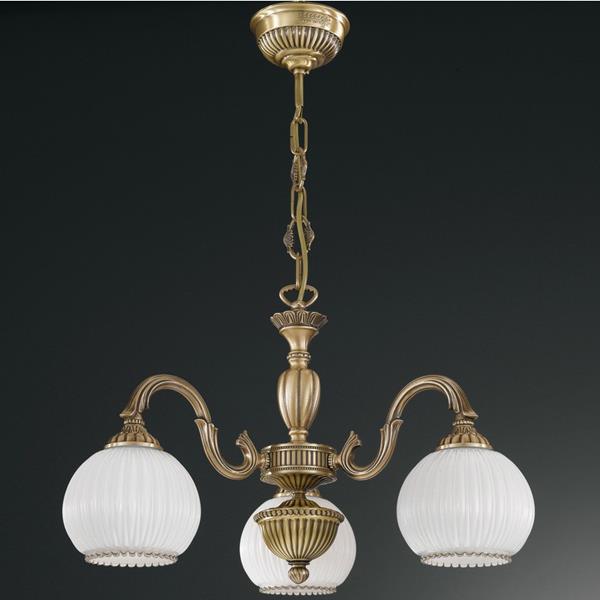 Люстра Reccagni Angelo L. 9200/3 BRONZO ARTE BL.