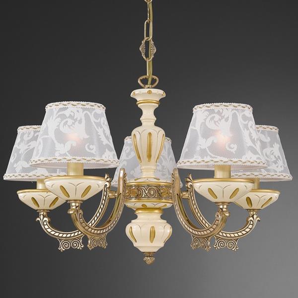 Люстра Reccagni Angelo L. 7136/5 ORO FRANCESE RICAMO