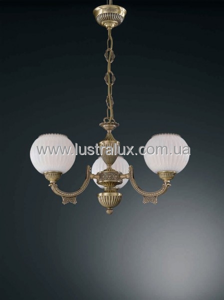Люстра Reccagni Angelo L. 8750/3 BRONZO ARTE BIANCO