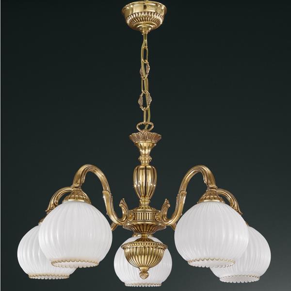 Люстра Reccagni Angelo L. 9300/5 ORO FRANCESE BL.