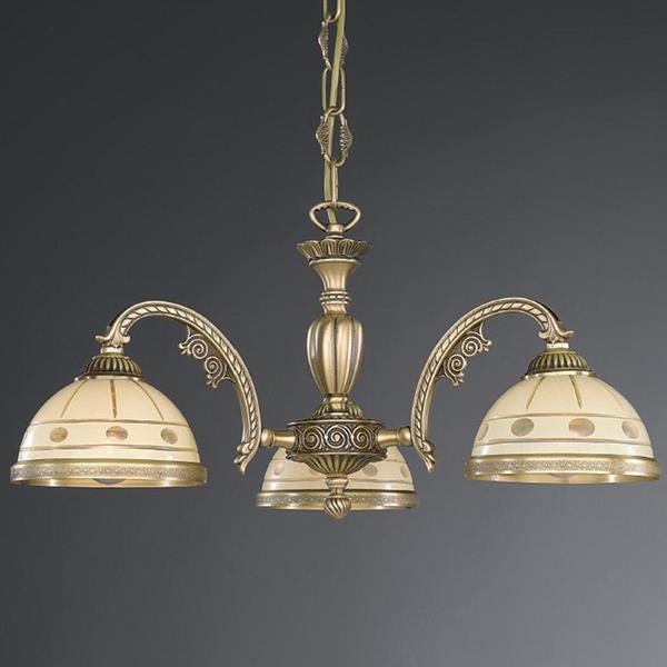 Люстра RECCAGNI ANGELOL. 7004/3 L. 7004/3 BRONZO ARTE CREMA CLASSICO