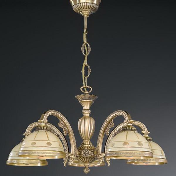 Люстра RECCAGNI ANGELO L. 7004/5 L. 7004/5 BRONZO ARTE CREMA CLASSICO