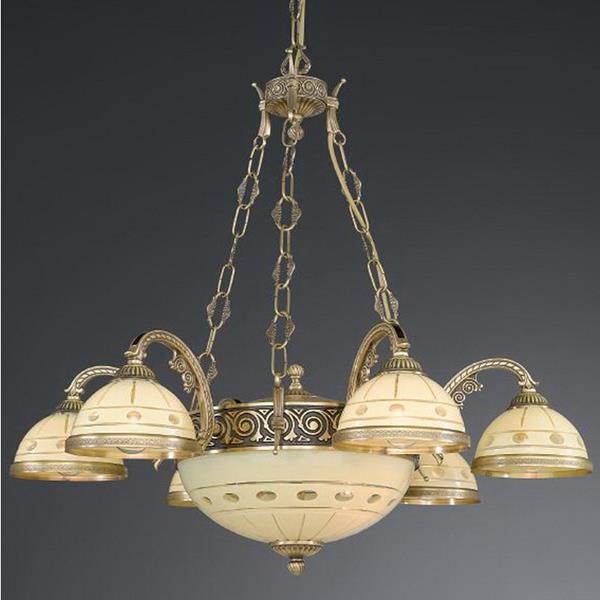 Люстра RECCAGNI ANGELO L. 7004/6+2 L. 7004/6+2 BRONZO ARTE CREMA CLASSICO
