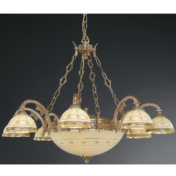 Люстра Reccagni Angelo L. 7104/8+3 L. 7104/8+3 ORO FRANCESE CREMA CLASSICO