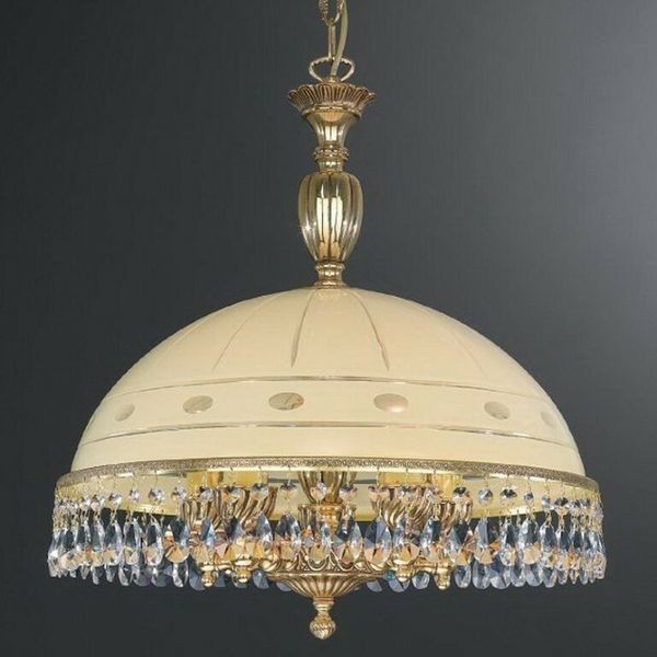 Люстра классическая Reccagni Angelo L. 7103/48 ORO FRANCESE CREMA CLASSICO + TRASP.
