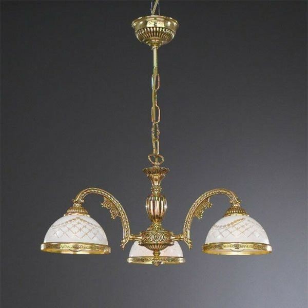 Люстра классическая Reccagni Angelo L. 7102/3 ORO FRANCESE BIANCO IMPERO