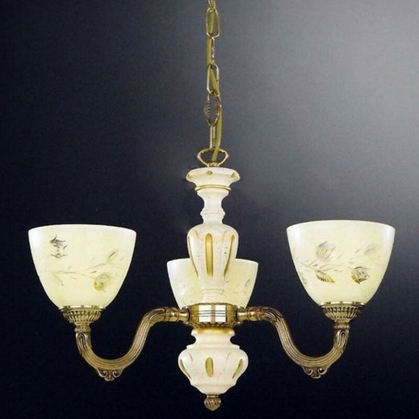 Люстра классическая Reccagni Angelo L. 6958/3 ORO FRANCESE ROSE
