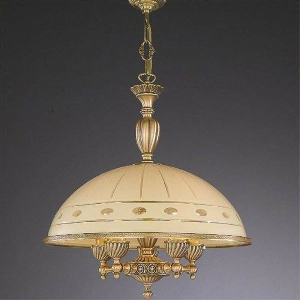 Люстра классическая Reccagni Angelo L. 7004/48 BRONZO ARTE CREMA CLASSICO