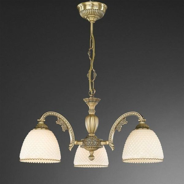 Люстра классическая Reccagni Angelo L. 7005/3 BRONZO ARTE AVORIO