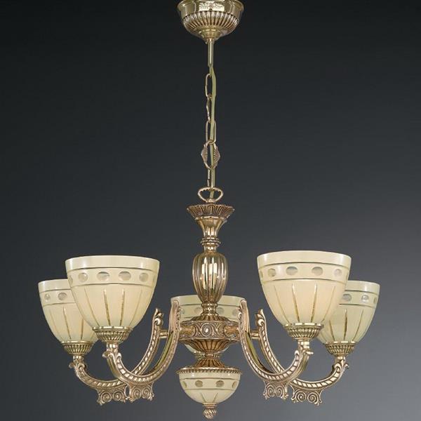 Люстра Reccagni Angelo L. 7154/5 L. 7154/5 ORO FRANCESE CREMA CLASSICO