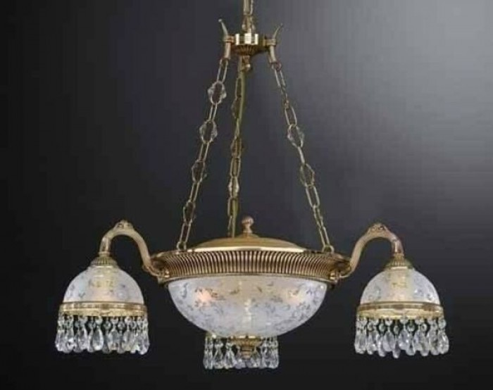 Люстра классическая Reccagni Angelo L. 6300/3+3 ORO FRANCESE ORIENTE + TRASP.