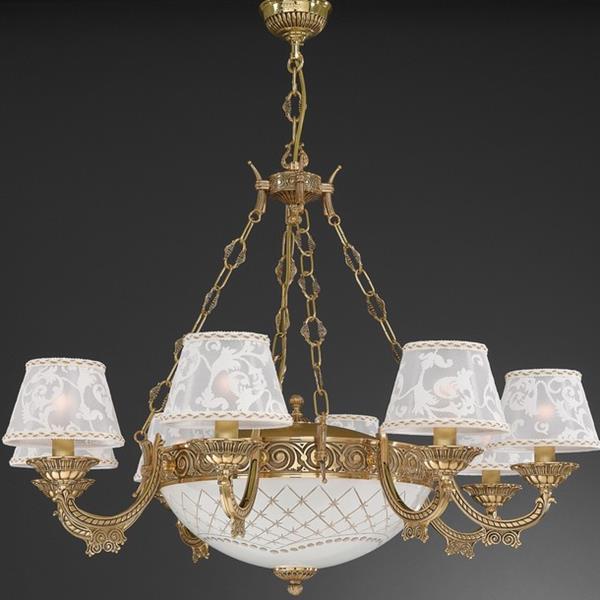 Люстра Reccagni Angelo L. 7532/8+3 ORO FRANCESE RICAMO