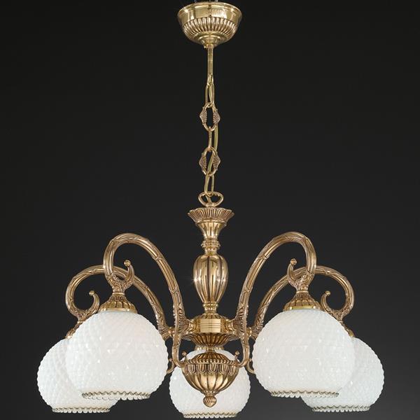 Люстра Reccagni Angelo L. 8500/5 L. 8500/5 ORO FRANCESE BIANCO