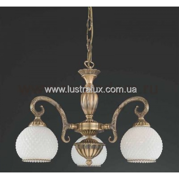 Люстра подвесная Reccagni Angelo L. 8400/3 BRONZO ARTE BIANCO
