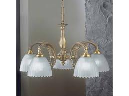 Люстра Reccagni Angelo L. 3520/5 BRONZO ARTE VETRO SATIN